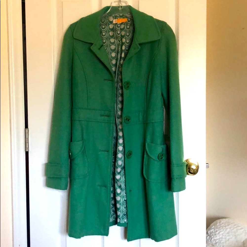 TULLE Button Down Wool Blend Peacoat SM